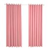 Solid Color Curtains Blackout Window Drape Door Balcony Blinds with Eyelets