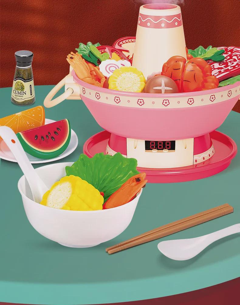 Kinder Musikalische Spielküche Hot Pot Spielzeugset mit Sprühfunktion