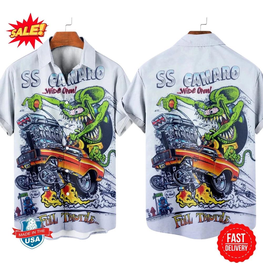 Rat Fink Hawaiian Multicolor Funny Gift Family S-2345XL ND1574 Unisex T-Shirt XXXL