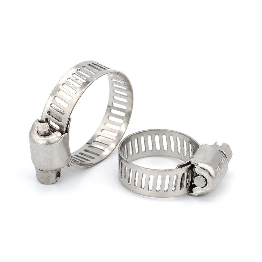 NINDEJIN 3-10pcs Hose Clamp Adjustable 6-311mm Stainless Steel Worm Gear Hose Clip Hose Lock for Water Pipe Plumbing