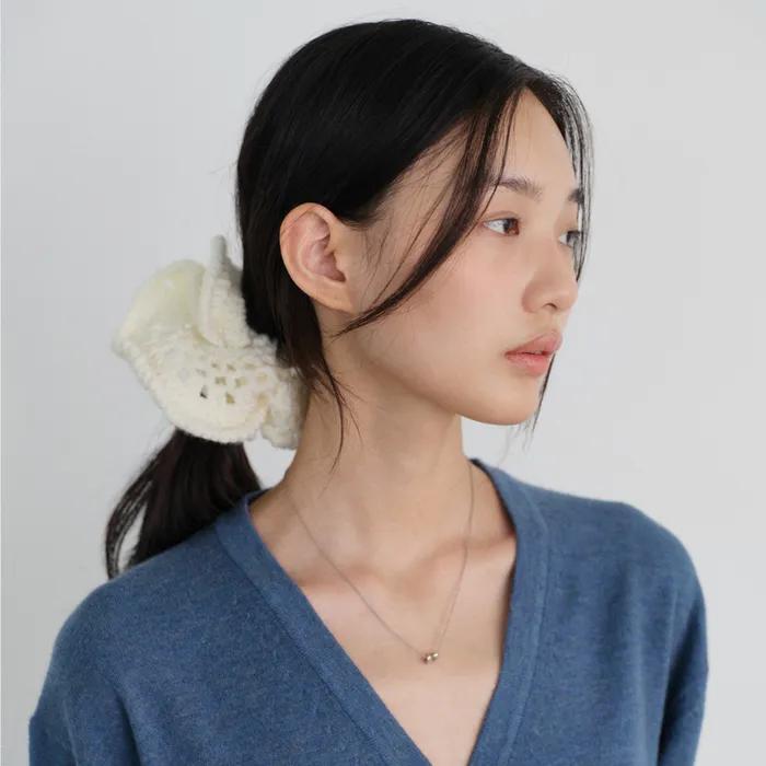 Knit scrunchie_3colors