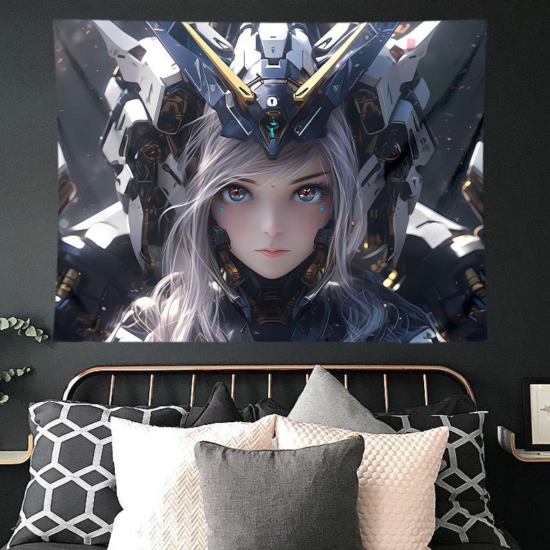 Mobile Suit Gundam Hanging Cloth Anime Background Cloth Bedroom Dormitory Decoration Cloth Wall Cloth Hanging Blanket