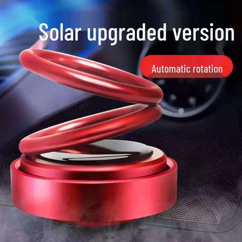 Solar-Powered Rotating Car Aromatherapy Ornament