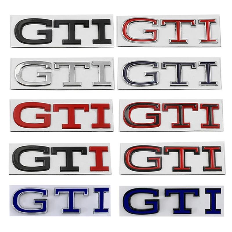 1Pc Metal GTI Zinc Alloy Rear Trunk Fender Side Badge Sticker for GTI Touareg Jetta Touran Golf 5 6 7 8 Passat B6 B7 CC POLO