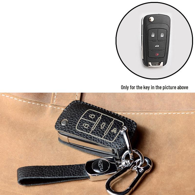 Leather Key Case for Buick Models: Excelle, Verano, Envision, GL8, LaCrosse, GL6, Regal, Excelle GT