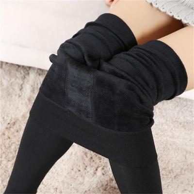 Winter Women Plus Velvet Warm Leggings Elastic High Waist Thicken Leggings High Stretch Leggings
