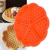 5 Cavity Silicone Nestle Waffles Mold Cake Chocolate Pan Muffin Breakfast Baking Mould (Round)