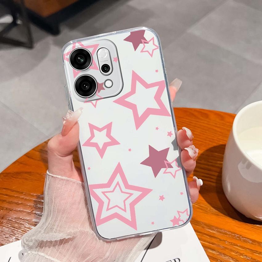 

Для Oppo Reno14 Pro Realme C71 C75 C75x Ультратонкий Прозрачный Чехол для Телефона Милый Рисунок Панды Пылезащитная Защита Мягкая Прозрачная Задняя Крышка Для Oppo Чехол Oppo Reno14 5G