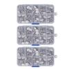3 Box 150pcs Brooch Buttons White Daisy Shape Seamless Detachable Decorative Brooch Pins for
