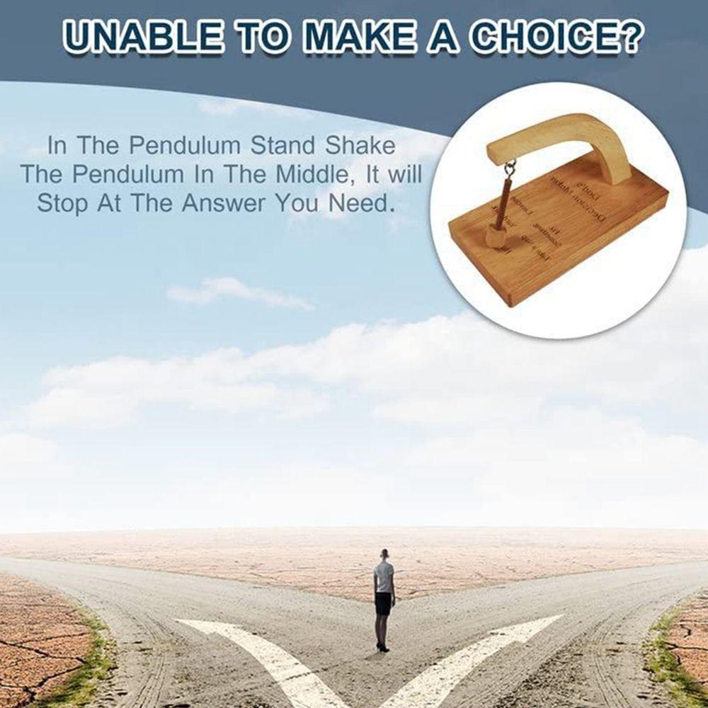 Håndlaget Beslutningstaker Pendel Magnetisk Bordspill Leke Svingende Pendel Ornament Hjem