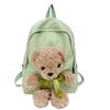 Internet Celebrity Cute Bear Doll Backpack Female 2025 New Student Bag Personalized Versatile Casual Backpack
