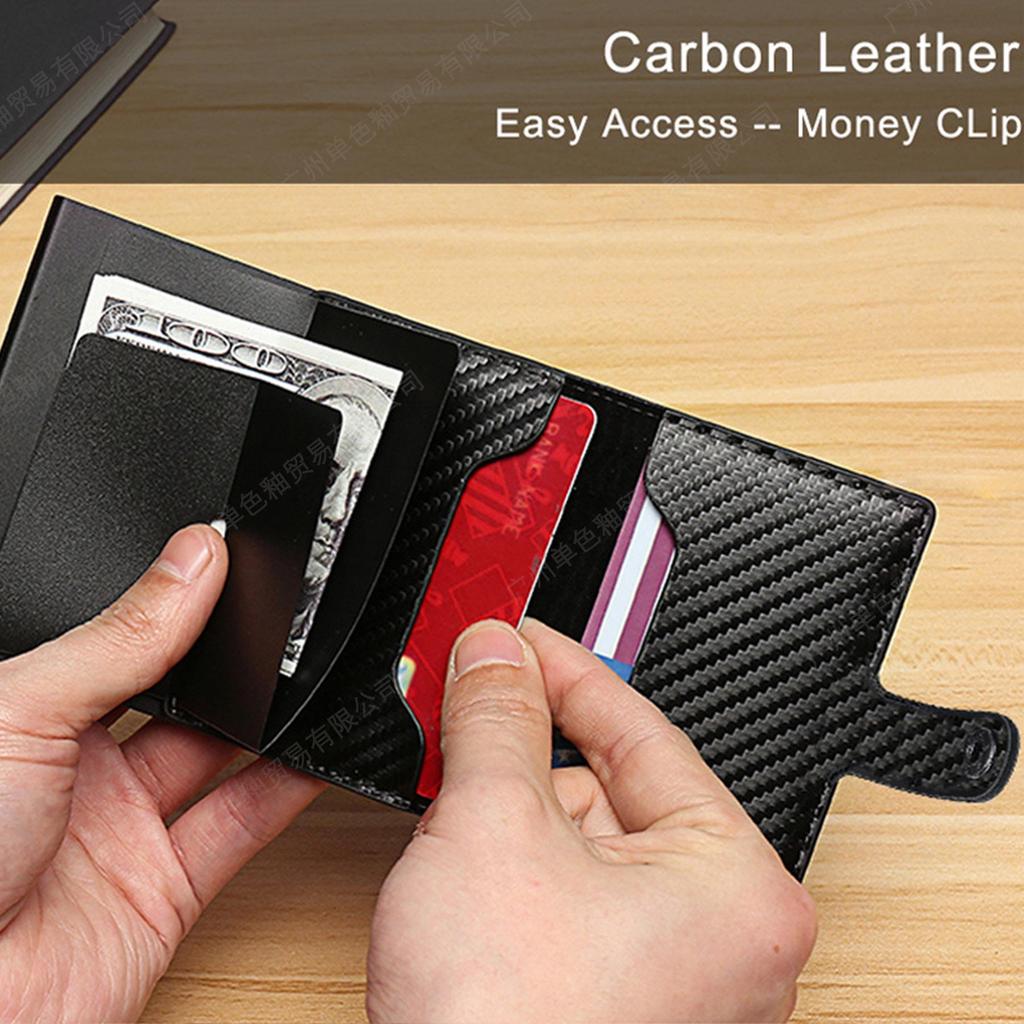 RFID Men's Anti-Theft Multi-Card Aluminum Card Holder
