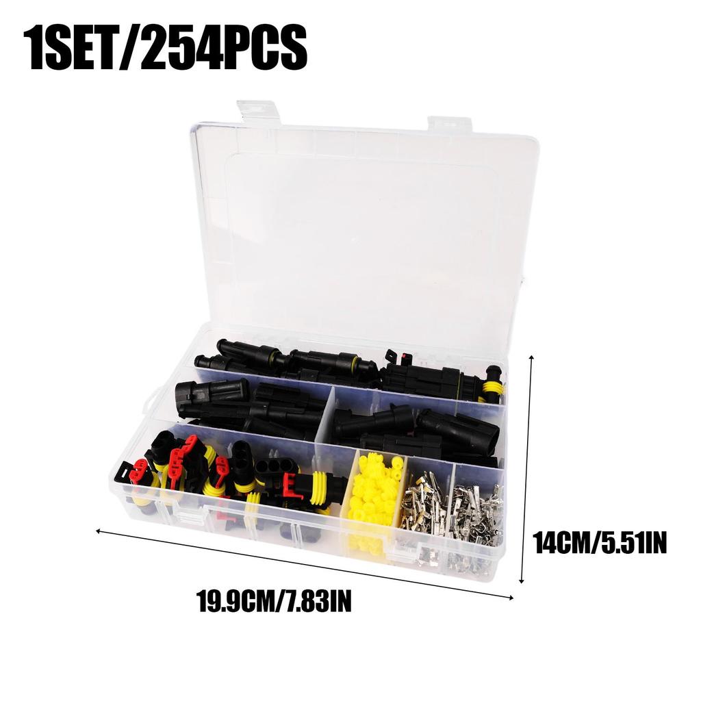 1-4-polige Kfz-Sicherungshalter Kfz-Kabelbaum Schnellverbinder Wasserdichtes Steckverbinder-Kit für Autos Sicherungskästen und ATC-Klingensteckertyp