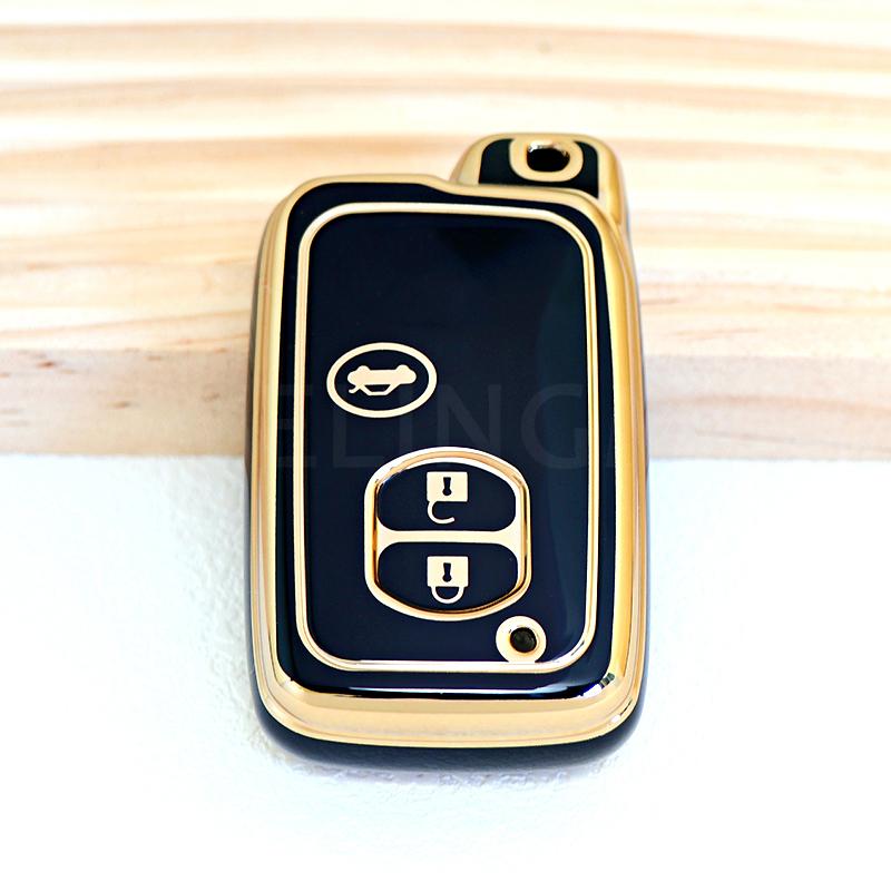 TPU Car Key Case Cover for Toyota Camry Crown Majesta Highlander Land Cruiser Prado Kluger Mark X Subaru Foreste XV Protector