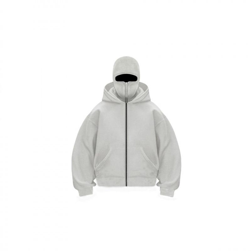 Double-layer Hooded Zipper Sweater Jacket Loose Street Men and Women Couples Spring and Autumn New Unique Design