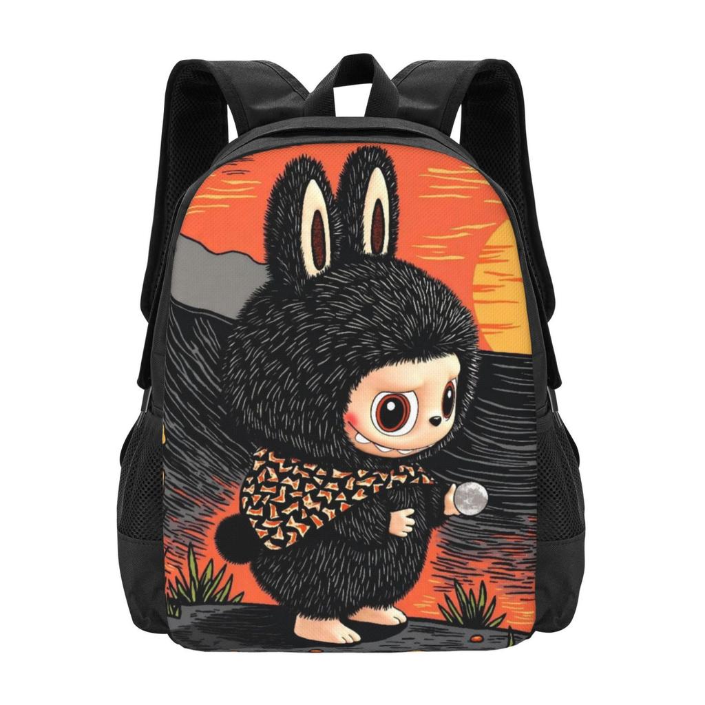 Backpack Student Full Print Schoolbag Cartoon Animation Large Capacity Wear-Resistant Backpack