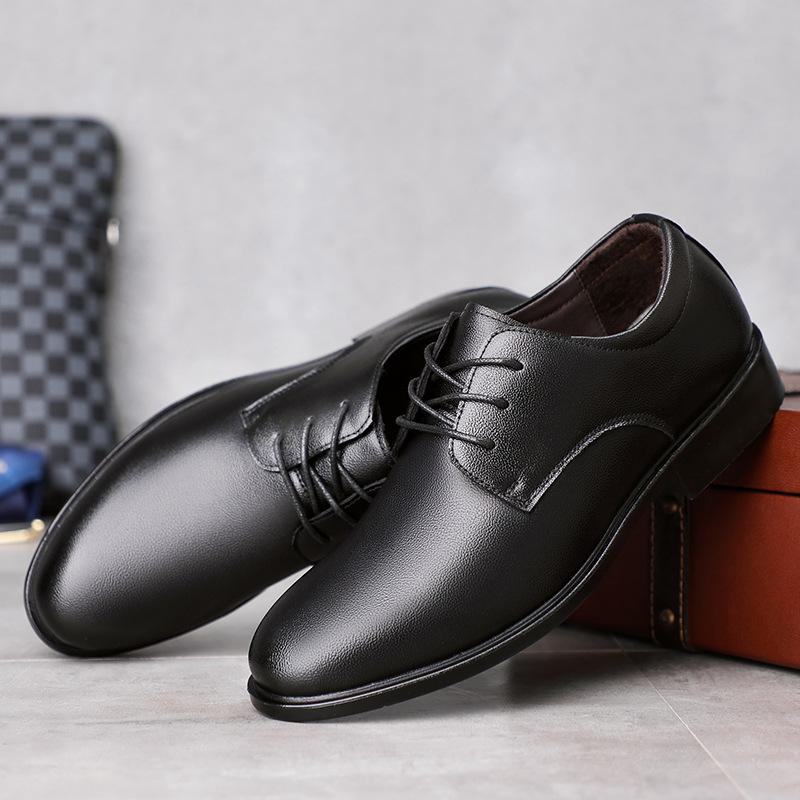 

Business leather cowhide British versatile soft sole soft leather first layer cowhide breathable casual leather shoes men 44