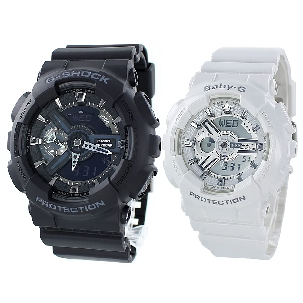 

[Casio] CASIO present now! Pair Watch Men s Women s Black White GA-110-1BJFBA-110X-7A3JF Watch