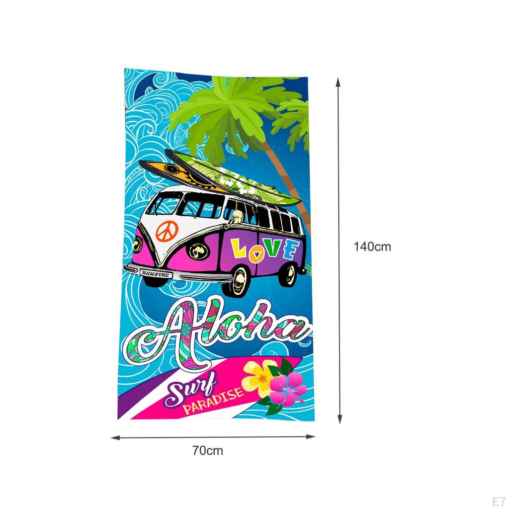 Beach Towel Bath Lightweight Swimming Microfiber Men Women Swim Pool for