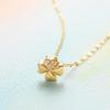 FANCIME 18K Gold Necklace for Clover Diamond Yellow Gold with Silver Perfect Gift for and Gift Wrapping Included Women, Four-Leaf Pendant, Lab-Grown