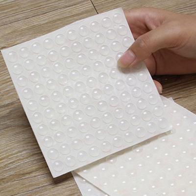Clear Cabinet Bumper Pads Self-Adhesive Silicone Buffer Set Round Cupboard Door Drawer Bumpers for Kitchen Cabinets Cutting Boards Picture Frames