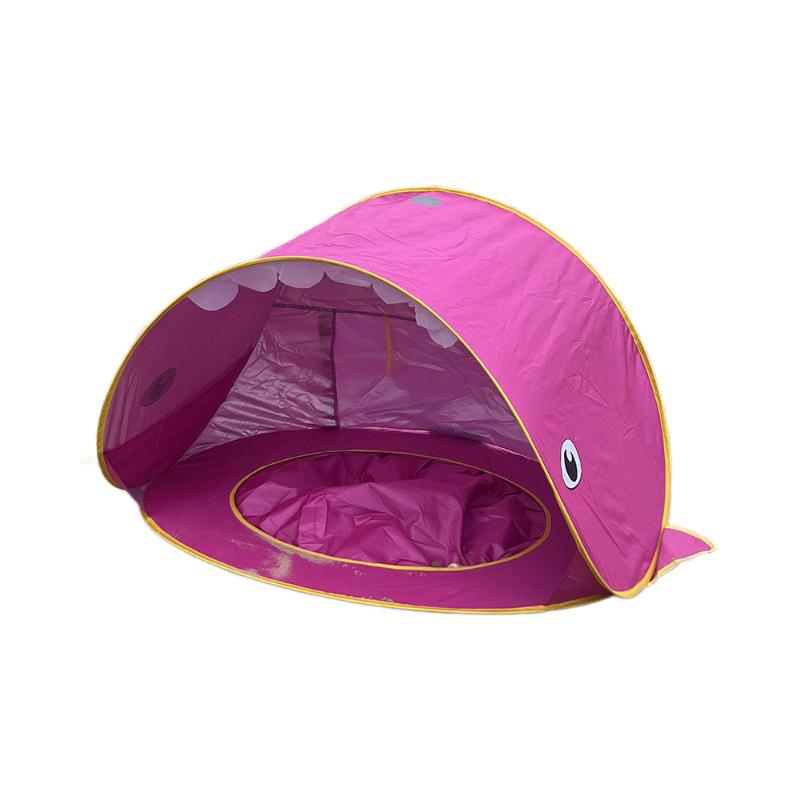 Güneşlikli Çocuk Otomatik Açılır Plaj Çadırı ve Top Havuzu - Dış Mekan Oyunları İçin