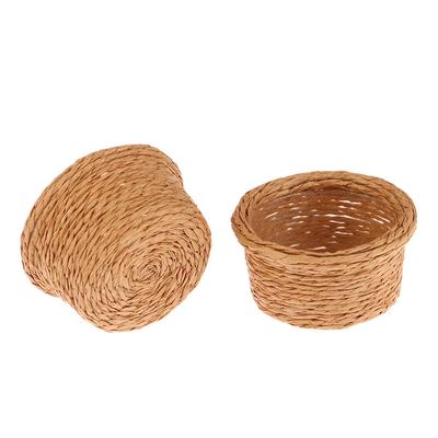 1 Stück 1:12 puppenhaus Miniatur Lagerung Korb Gemüse Lebensmittel Rahmen Wäsche Korb Hause Modell Dekor Spielzeug Puppe Haus Zubehör
