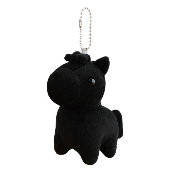 Horse Plush Pendant Soft Stuffed Animal Bag Charm Cartoon Horse Figurine