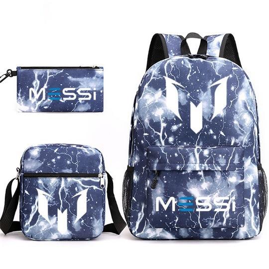 Peripheral Printed Schoolbag 3-Piece Pencil Case Shoulder Bag Backpack
