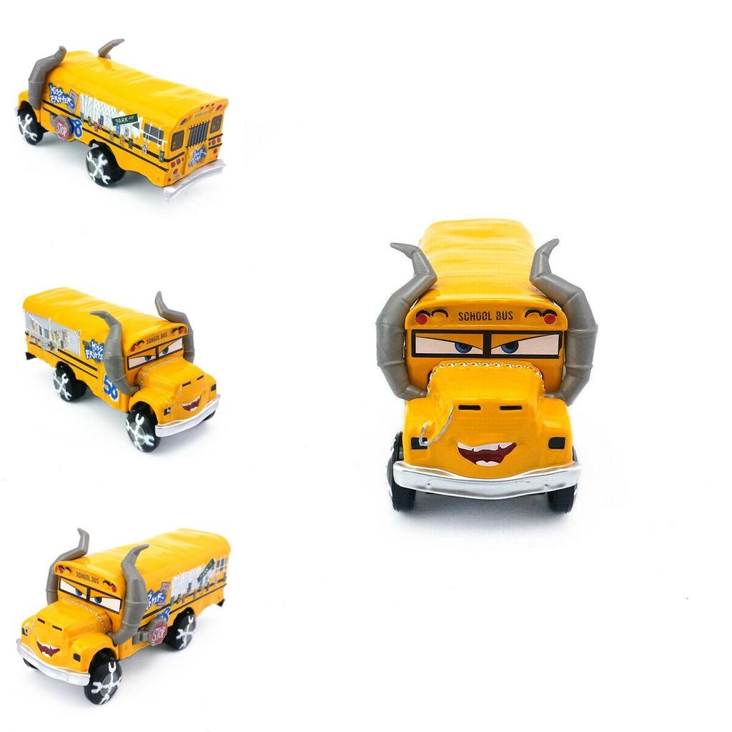 Mașinuță de Jucărie Galben Vibrant Miss Fritter Diecast Pentru Copii Ideală Pentru Cadouri de Sărbători