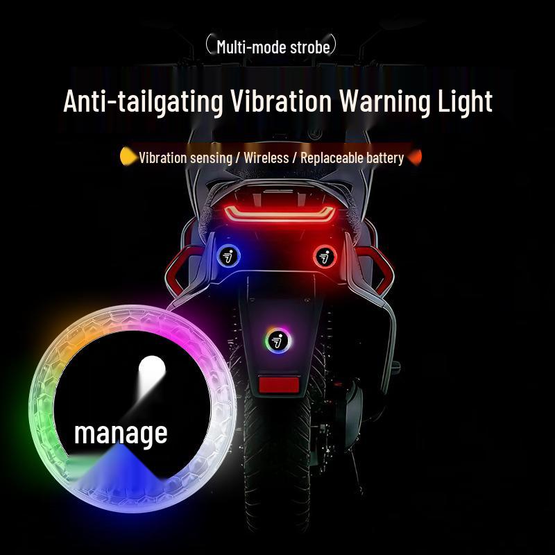 

Ninebot Scooter Waterproof Anti-Vibration Rear Strobe Light Exterior Accessory. Vibration 5-Light [Ninebot] Red