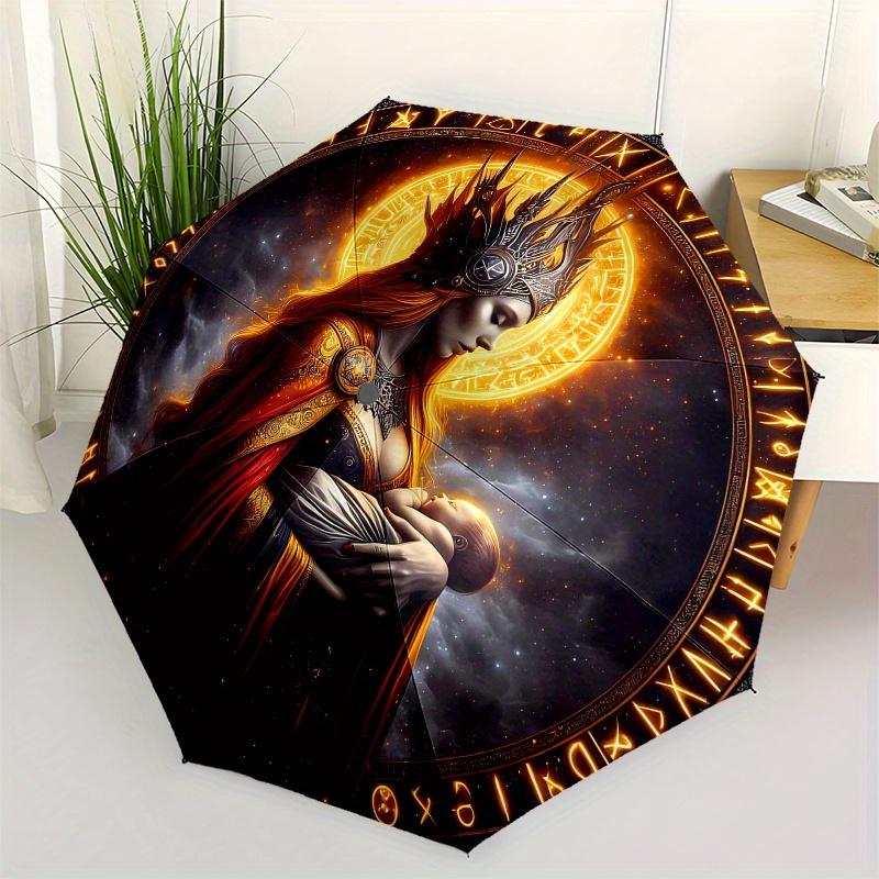 

Enchanted Queen with Baby Fantasy Art Print Umbrella, Christmas Gift Y159