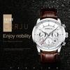 CRRJU-2212L Reloj cronógrafo de seis pines con cinturón Reloj de moda para hombres Reloj de negocios para hombres