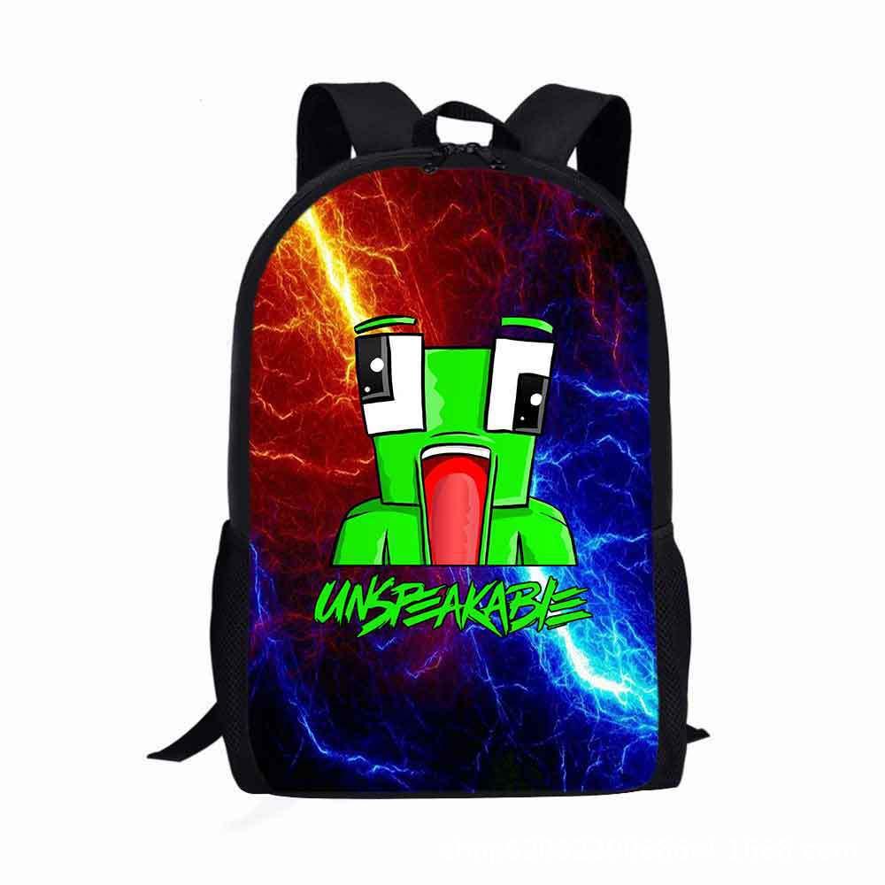 Cute Cartoon Kids Backpack With Logo Suitable For Boys And Girls Durable Oxford Cloth Material