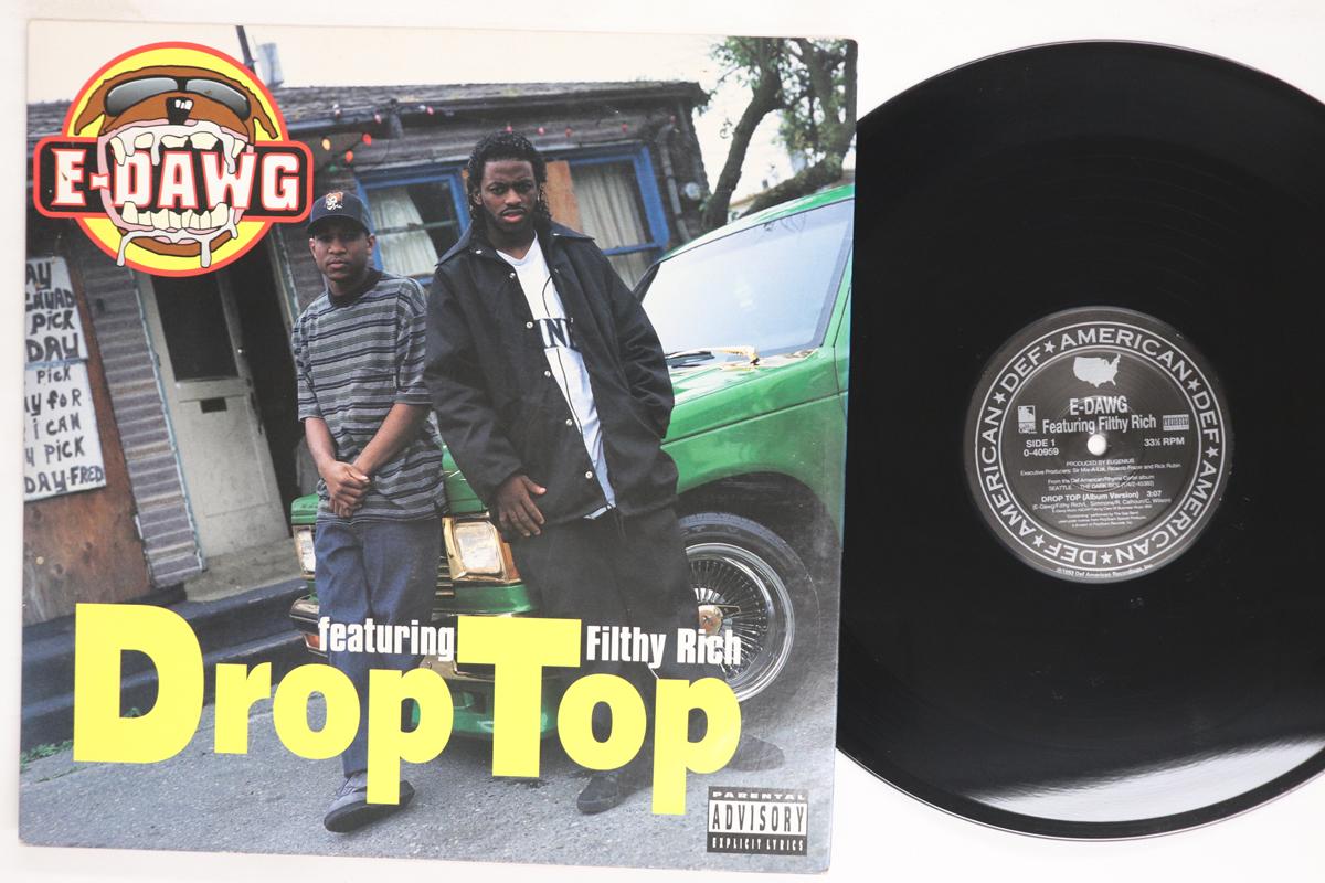 

12-дюймовая пластинка EDAWG FILTHY RICH Drop Top 040959 AMERICAN RECORD 1993 US Rap HipHopRB Б/у