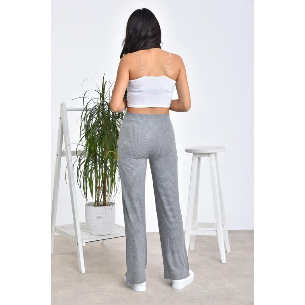 Pantaloni de vară din bumbac, confortabili, cu talie înaltă, pentru femei, cu potrivire relaxată