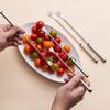 9.37in Stainless Steel Fondue Forks Lightweight Heatproof Cheese Fondue Sticks Barbecue Fruit Dessert Forks Easy To