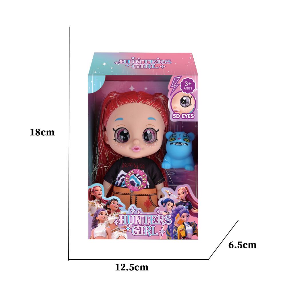 Kpop Demon Hunters Rumi Mira Zoey Mini Figure Plastic Toy With Weapons For Fans And Kids