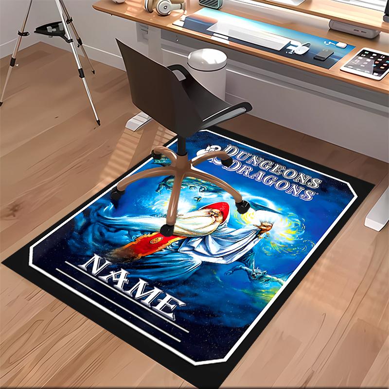 Custom Personalization Dungeons & Dragons Print Area Rug - Soft, Washable Non-Slip Indoor Mat,Living Room,Home&Office Decorative Rug