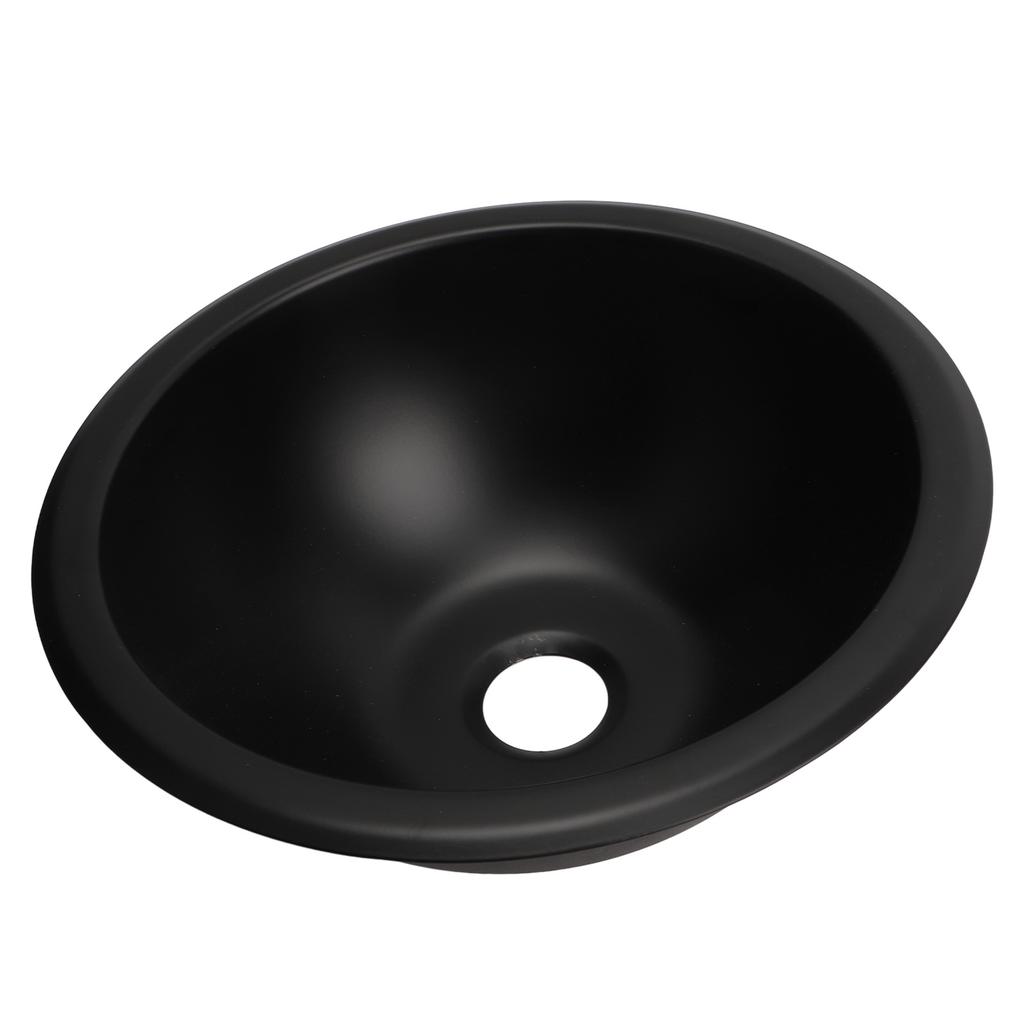 9 X 4in 304 Stainless Steel Sink Round Easy To Clean 40mm Drain Port Hand Wash Basin for RV Camper Boat Caravan