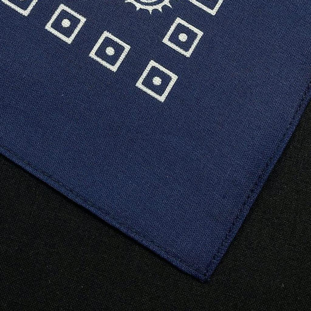Trifong bandana navy paisley 100% cotton 55cm x 55cm