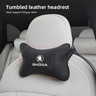 AAAJG1 Car Headrest Memory Foam Neck Pillow Auto Accessories For Yeti Kamiq Kodiaq Karoq Octavia Fabia Rapid Mk3 Superb Derivati