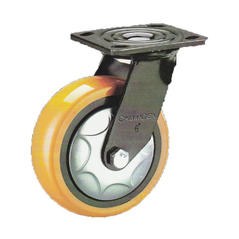 CHAMCEN 6-inch Heavy Duty Swivel Polyurethane Caster Wheel