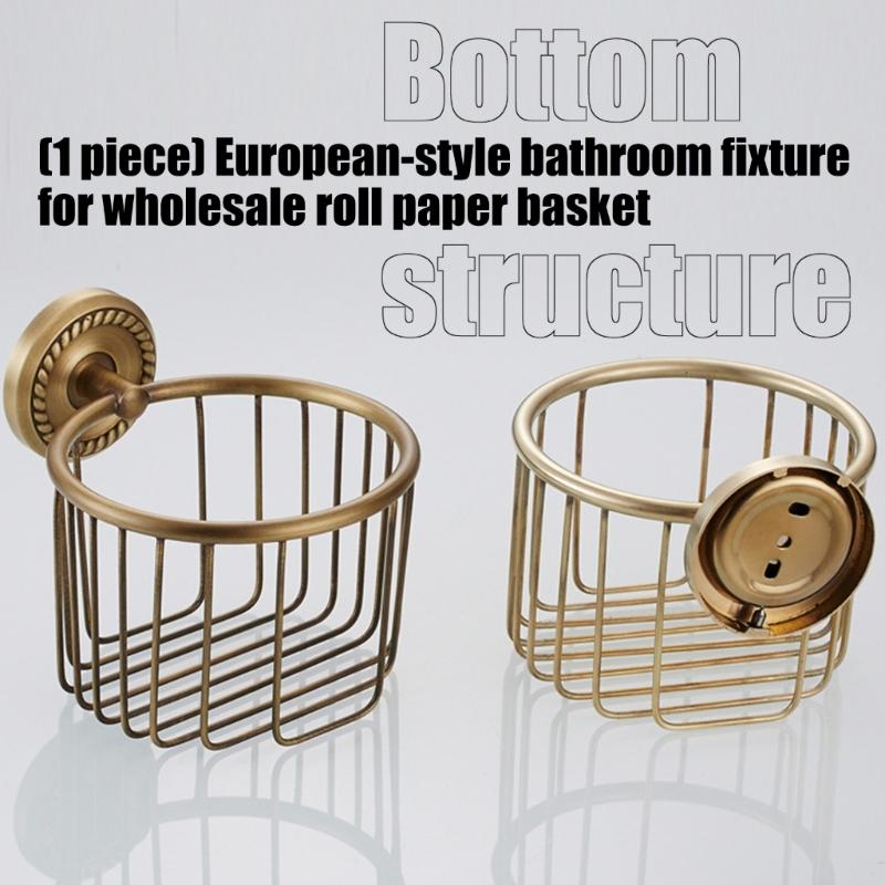 Wall Mounted Toilet Paper Dispenser Traditional Appearance Tissue Holders Simple Tool Without Assembly Bathroom Accessory