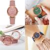 Fashionable Ladies' Quartz Watch With Decorative Night Light And Leather Strap