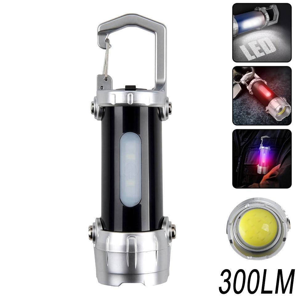 EDC Mini LED Flashlights  Rechargeable Magnetic Torch Clip-On EDC Handheld Work Light for Hiking Camping Dog Walking Emergencies