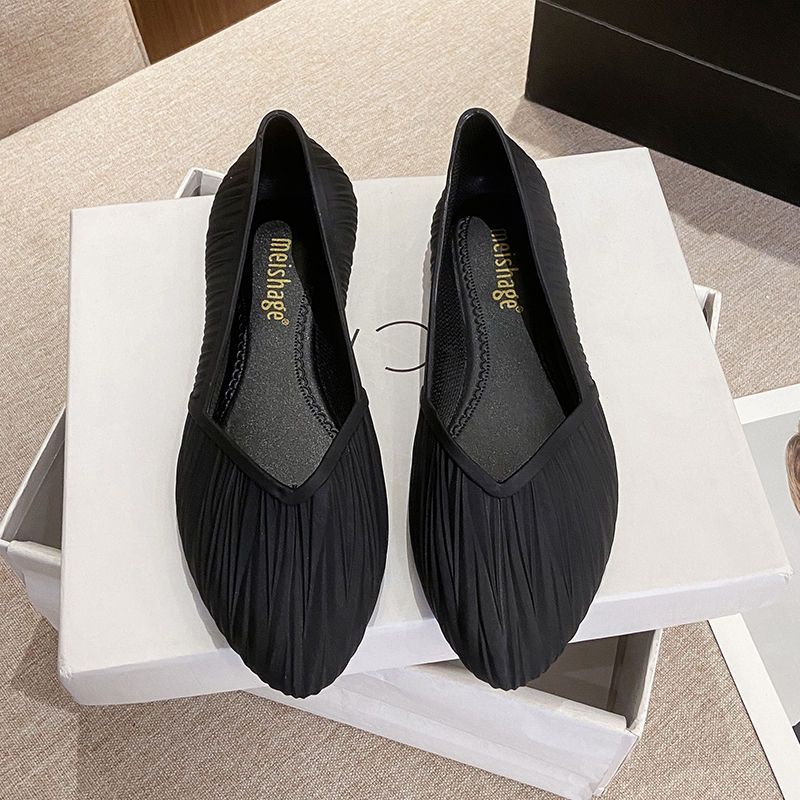 

Водонепроницаемая обувь Резиновые сапоги Резиновые сапоги Женские летние модные бахилы Нескользящие неглубокие сандалии Женские 39 чёрный