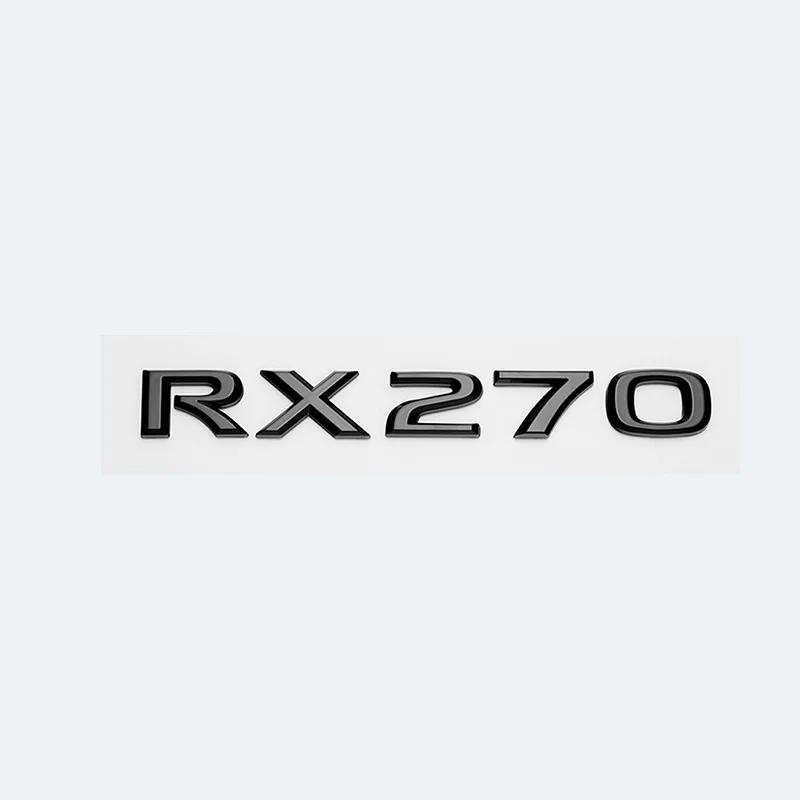 

3D Glossy Black Letters Car Trunk Fender Emblem Logo For Lexus RX200t RX270 RX300 RX350 RX450h RX450hL HYBRID Accessories Glossy Black