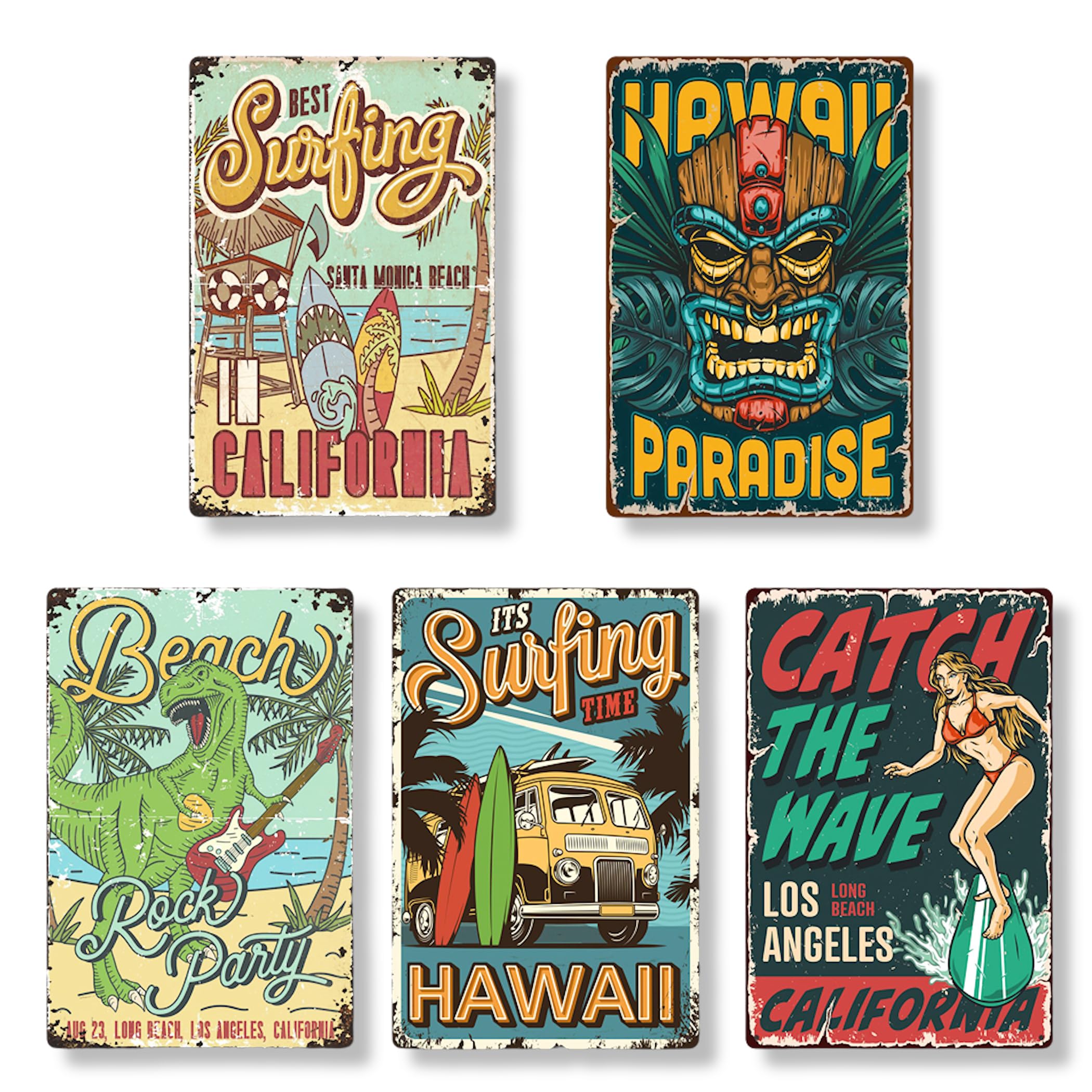 

Lezalic Tin Surf Пляжна Стіна Американський Ретро Вінтажний Антикварний Стиль Знак, Декор, Стиль, Декор, (SURF2)