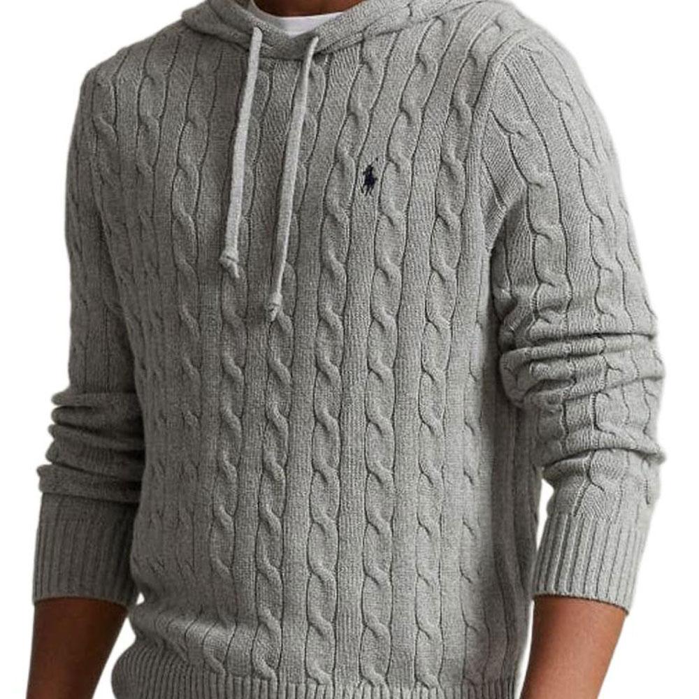 Polo Ralph Lauren Hooded Pony Embroidered Pullover Long Sleeve Knit Sweater Men sweater 710919224-002